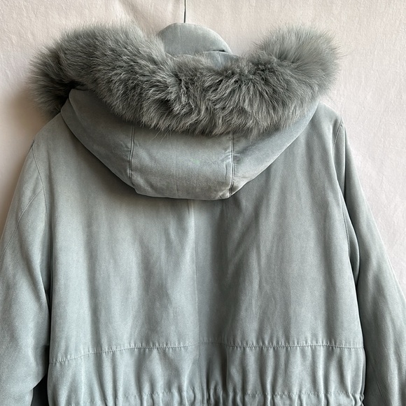 Gallery gorgeous vintage sea foam green winter coat, size M - Picture 5 of 15